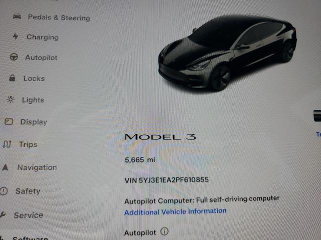 Photo 8 VIN: 5YJ3E1EA2PF610855 - TESLA MODEL 3 