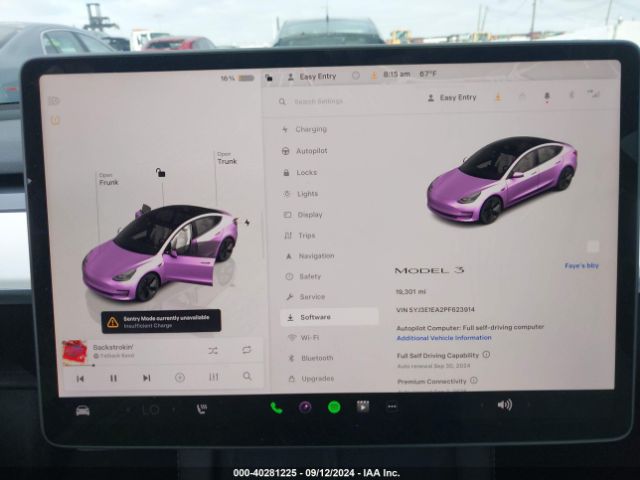 Photo 6 VIN: 5YJ3E1EA2PF623914 - TESLA MODEL 3 