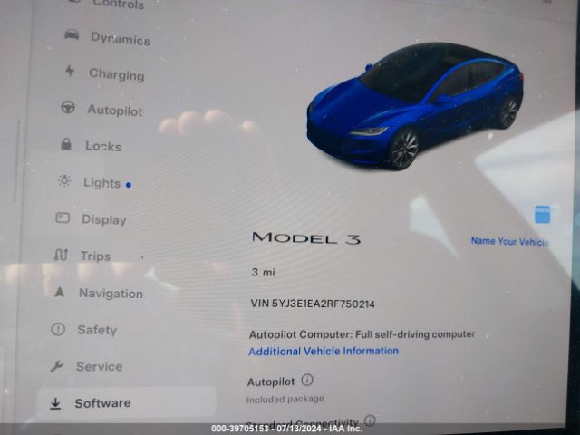 Photo 6 VIN: 5YJ3E1EA2RF750214 - TESLA MODEL 3 