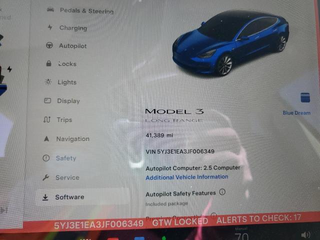 Photo 8 VIN: 5YJ3E1EA3JF006349 - TESLA MODEL 3 