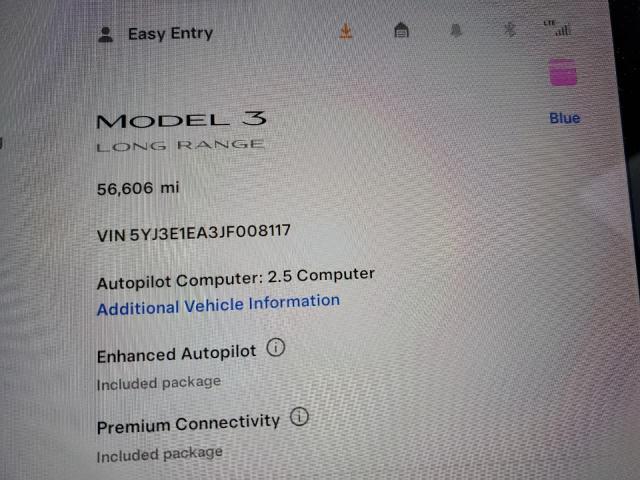 Photo 8 VIN: 5YJ3E1EA3JF008117 - TESLA MODEL 3 