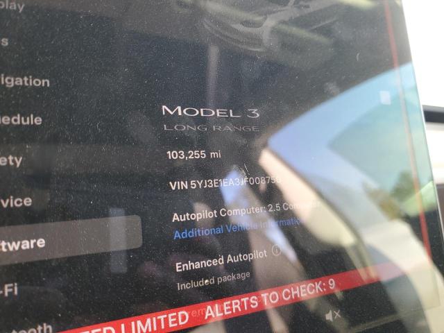 Photo 8 VIN: 5YJ3E1EA3JF008750 - TESLA MODEL 3 