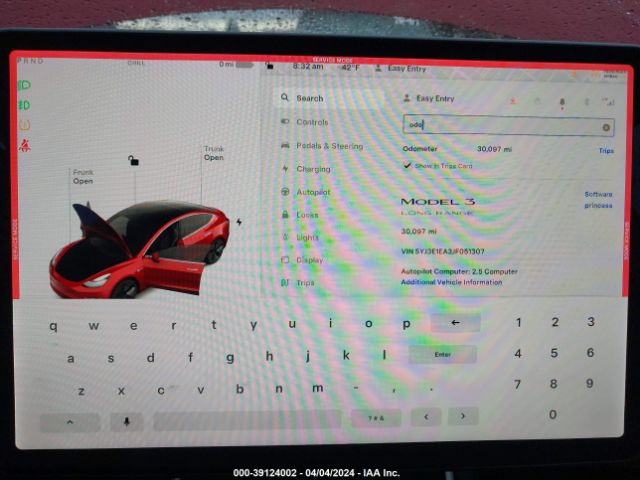 Photo 6 VIN: 5YJ3E1EA3JF051307 - TESLA MODEL 3 