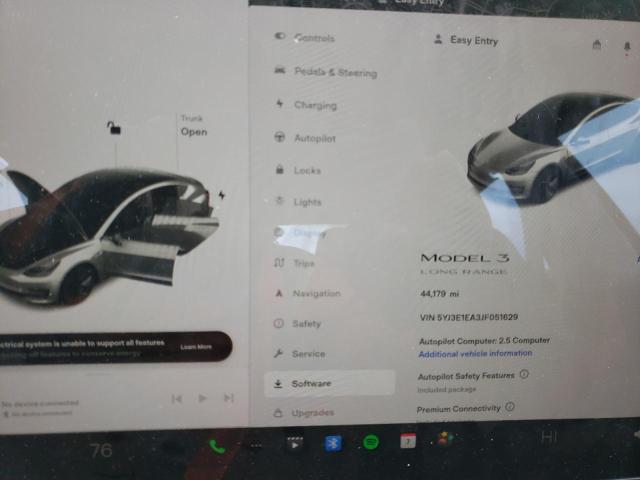 Photo 8 VIN: 5YJ3E1EA3JF051629 - TESLA MODEL 3 