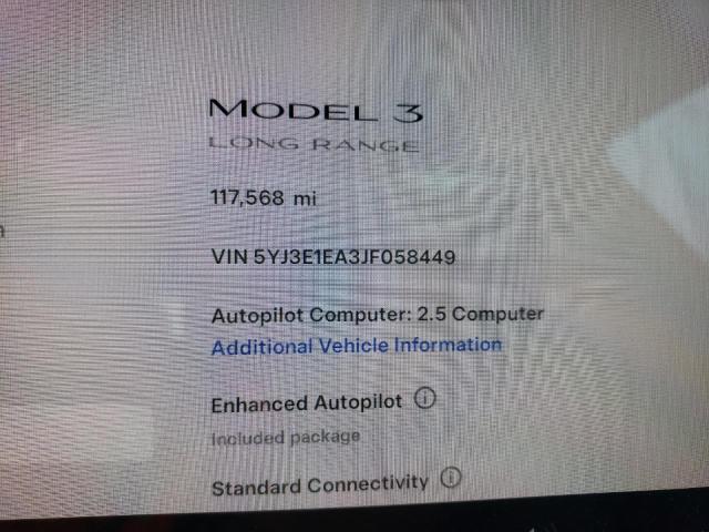 Photo 8 VIN: 5YJ3E1EA3JF058449 - TESLA MODEL 3 