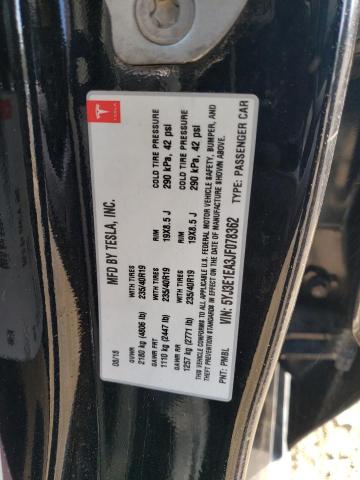 Photo 11 VIN: 5YJ3E1EA3JF078362 - TESLA MODEL 3 