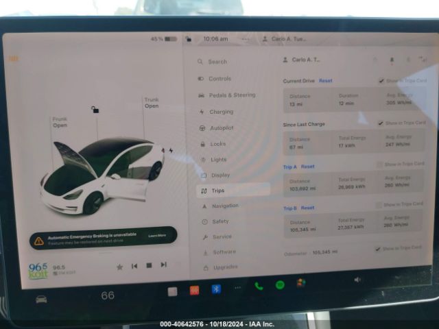 Photo 6 VIN: 5YJ3E1EA3KF425125 - TESLA MODEL 3 