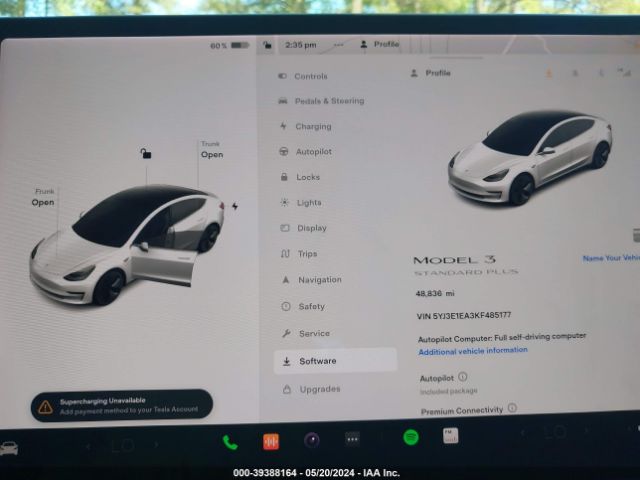 Photo 6 VIN: 5YJ3E1EA3KF485177 - TESLA MODEL 3 