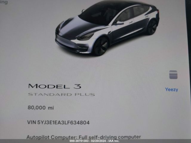 Photo 6 VIN: 5YJ3E1EA3LF634804 - TESLA MODEL 3 