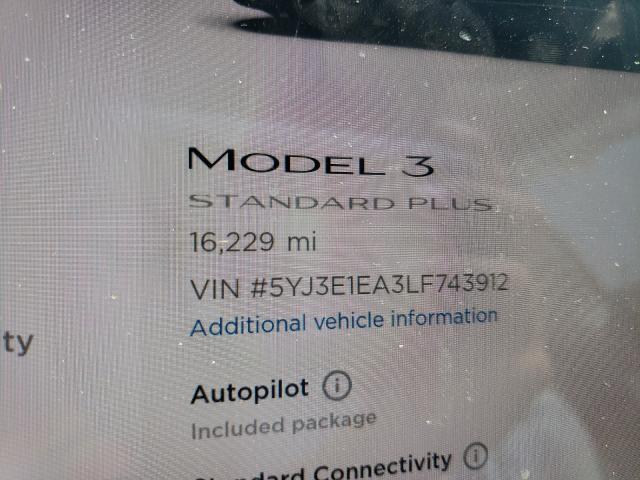 Photo 7 VIN: 5YJ3E1EA3LF743912 - TESLA MODEL 3 