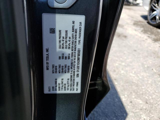 Photo 11 VIN: 5YJ3E1EA3MF985651 - TESLA MODEL 3 