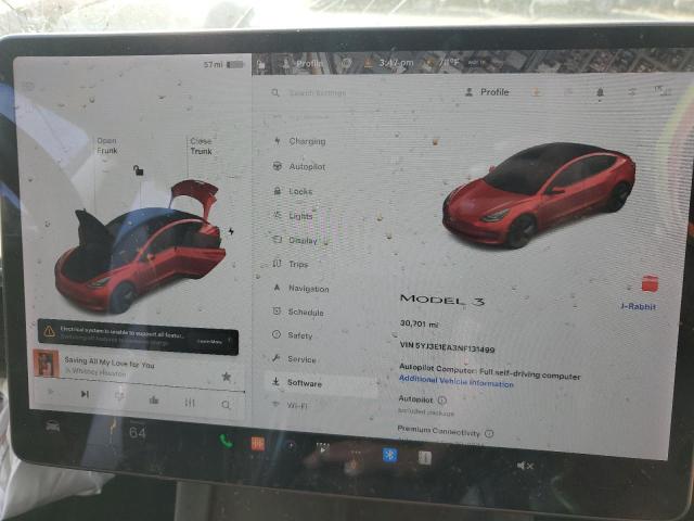 Photo 8 VIN: 5YJ3E1EA3NF131499 - TESLA MODEL 3 