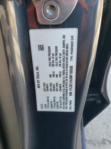 Photo 12 VIN: 5YJ3E1EA3NF188690 - TESLA MODEL 3 