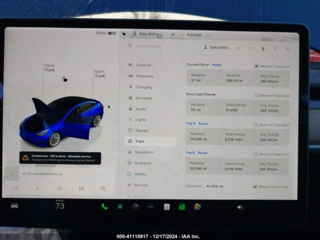 Photo 6 VIN: 5YJ3E1EA3NF189631 - TESLA MODEL 3 