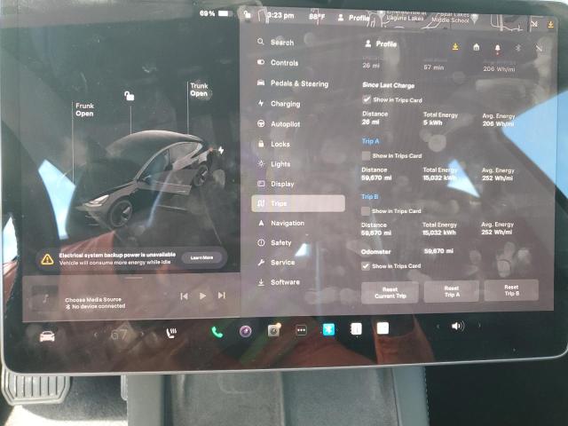 Photo 8 VIN: 5YJ3E1EA3NF190701 - TESLA MODEL 3 