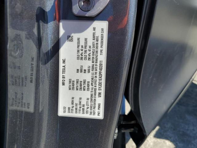 Photo 12 VIN: 5YJ3E1EA3PF403911 - TESLA MODEL 3 