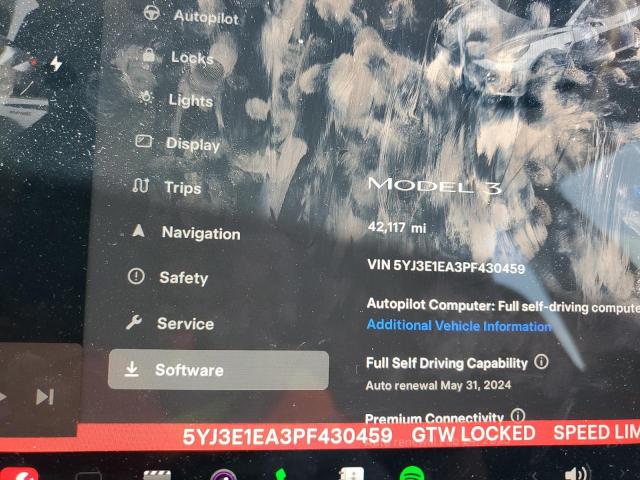 Photo 8 VIN: 5YJ3E1EA3PF430459 - TESLA MODEL 3 