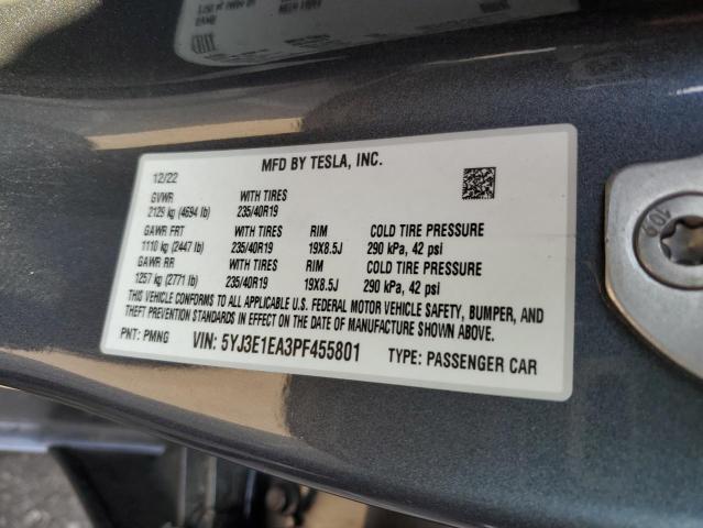 Photo 11 VIN: 5YJ3E1EA3PF455801 - TESLA MODEL 3 