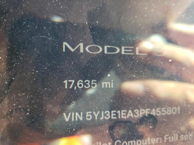 Photo 8 VIN: 5YJ3E1EA3PF455801 - TESLA MODEL 3 