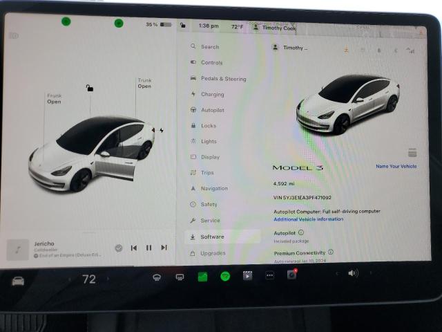 Photo 8 VIN: 5YJ3E1EA3PF471092 - TESLA MODEL 3 