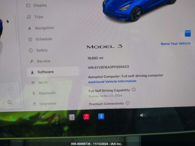 Photo 6 VIN: 5YJ3E1EA3PF556403 - TESLA MODEL 3 