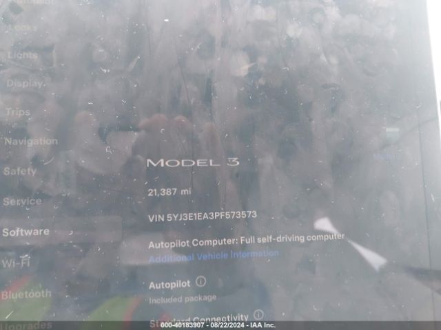 Photo 6 VIN: 5YJ3E1EA3PF573573 - TESLA MODEL 3 