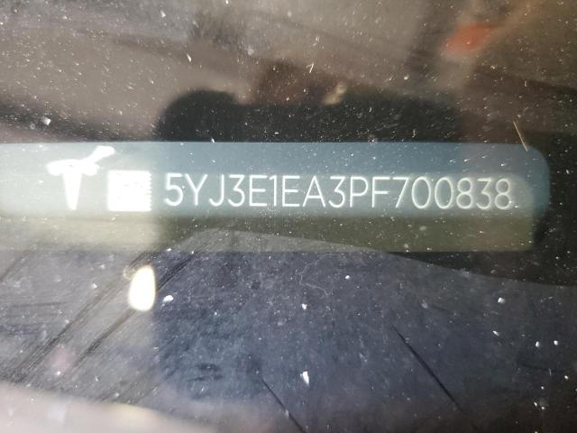 Photo 11 VIN: 5YJ3E1EA3PF700838 - TESLA MODEL 3 