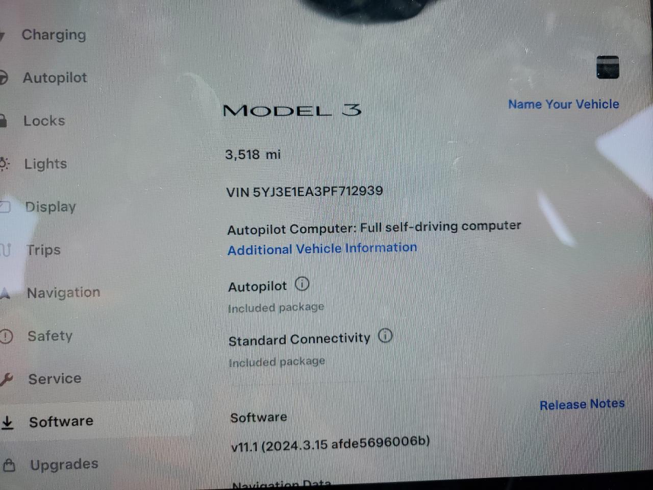 Photo 8 VIN: 5YJ3E1EA3PF712939 - TESLA MODEL 3 