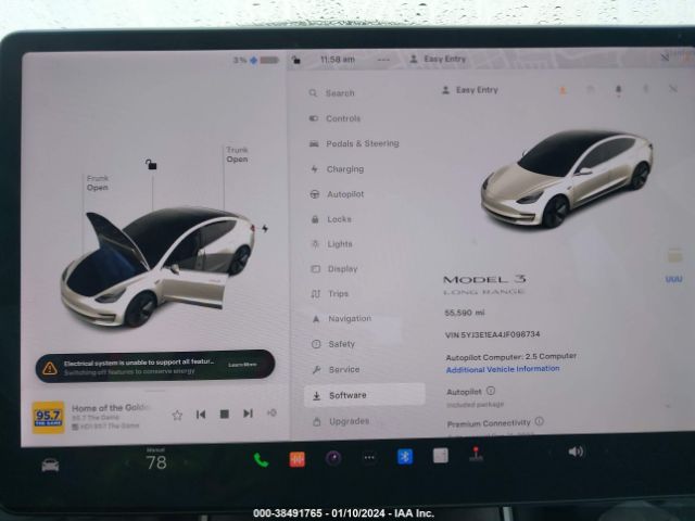 Photo 6 VIN: 5YJ3E1EA4JF098734 - TESLA MODEL 3 