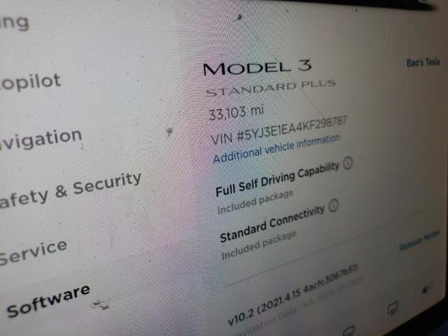 Photo 7 VIN: 5YJ3E1EA4KF298787 - TESLA MODEL 3 