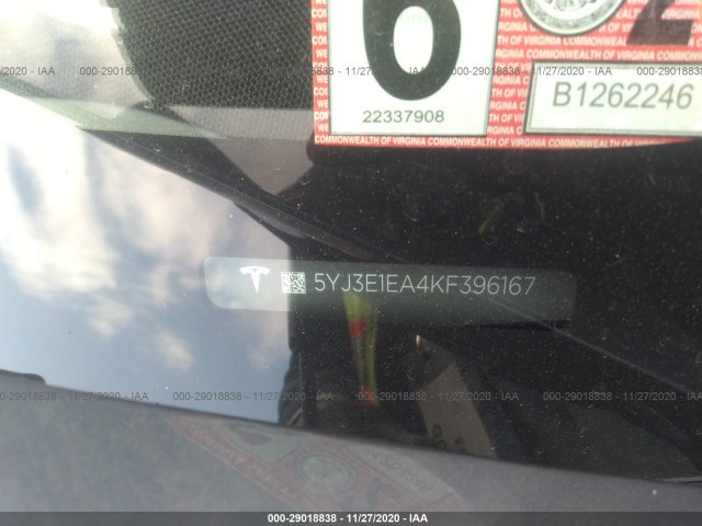 Photo 8 VIN: 5YJ3E1EA4KF396167 - TESLA MODEL 3 