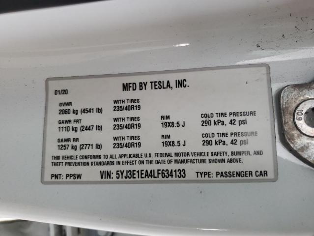 Photo 11 VIN: 5YJ3E1EA4LF634133 - TESLA MODEL 3 