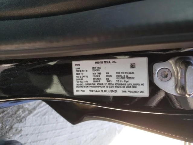 Photo 11 VIN: 5YJ3E1EA4LF704424 - TESLA MODEL 3 