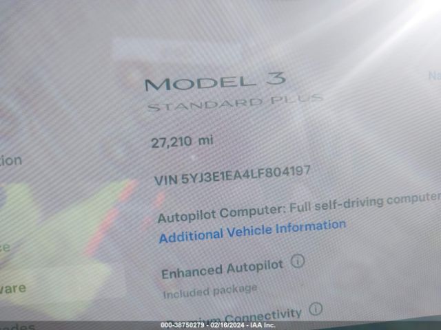 Photo 6 VIN: 5YJ3E1EA4LF804197 - TESLA MODEL 3 