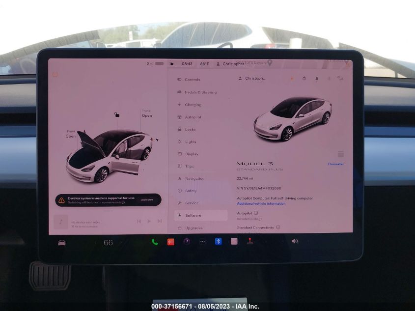 Photo 17 VIN: 5YJ3E1EA4MF032060 - TESLA MODEL 3 