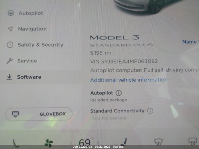 Photo 6 VIN: 5YJ3E1EA4MF063082 - TESLA MODEL 3 