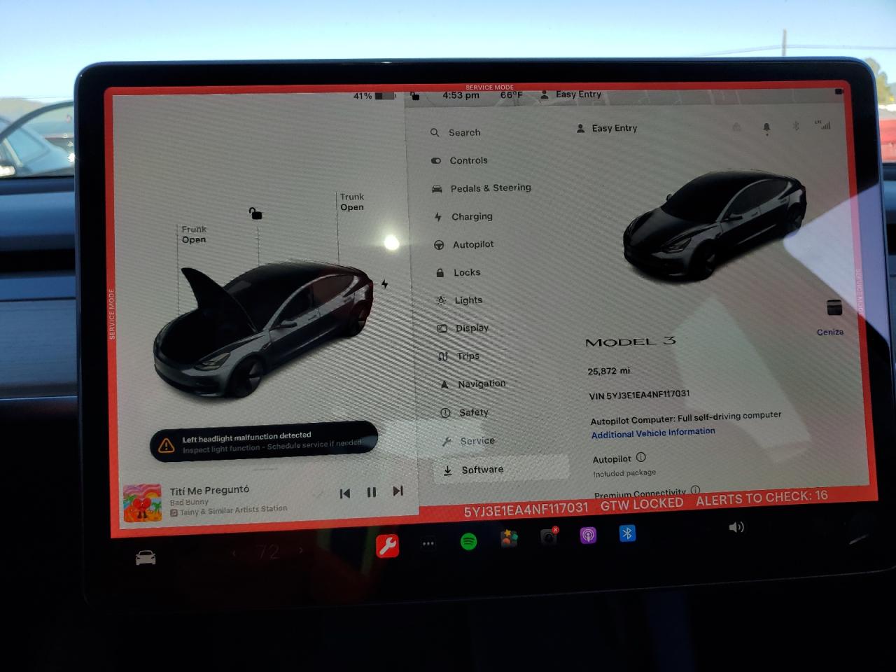 Photo 8 VIN: 5YJ3E1EA4NF117031 - TESLA MODEL 3 