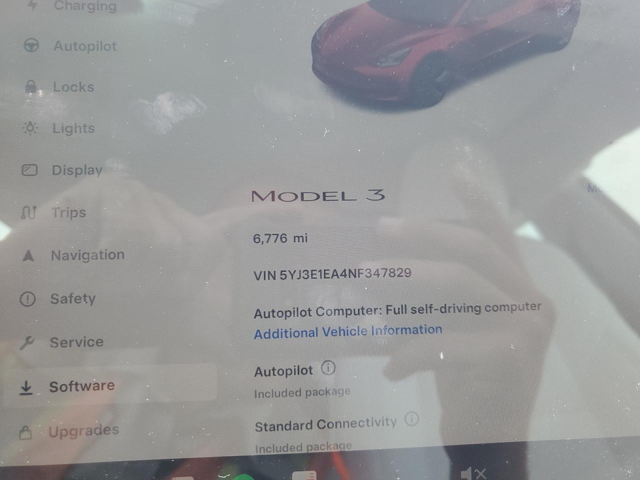 Photo 8 VIN: 5YJ3E1EA4NF347829 - TESLA MODEL 3 