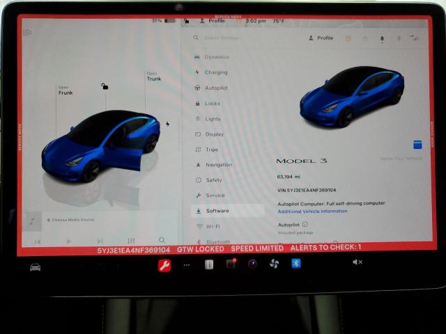 Photo 8 VIN: 5YJ3E1EA4NF369104 - TESLA MODEL 3 