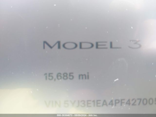 Photo 6 VIN: 5YJ3E1EA4PF427005 - TESLA MODEL 3 