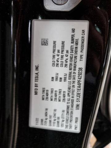 Photo 11 VIN: 5YJ3E1EA4PF429238 - TESLA MODEL 3 