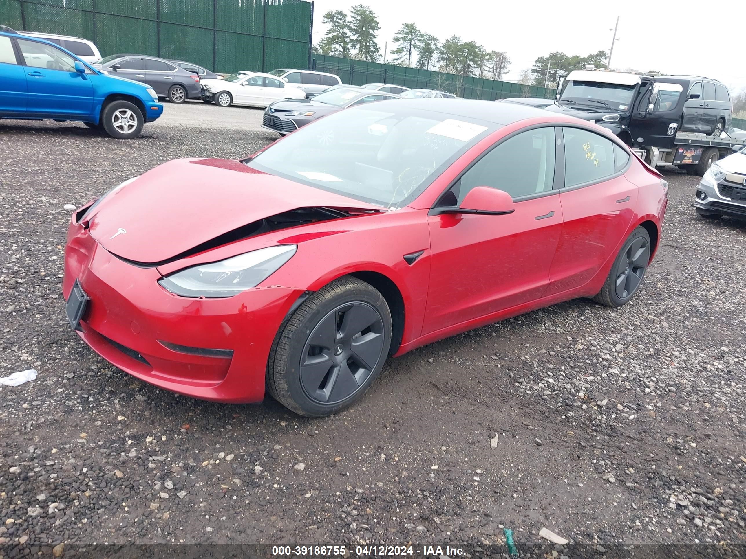 Photo 1 VIN: 5YJ3E1EA4PF438666 - TESLA MODEL 3 