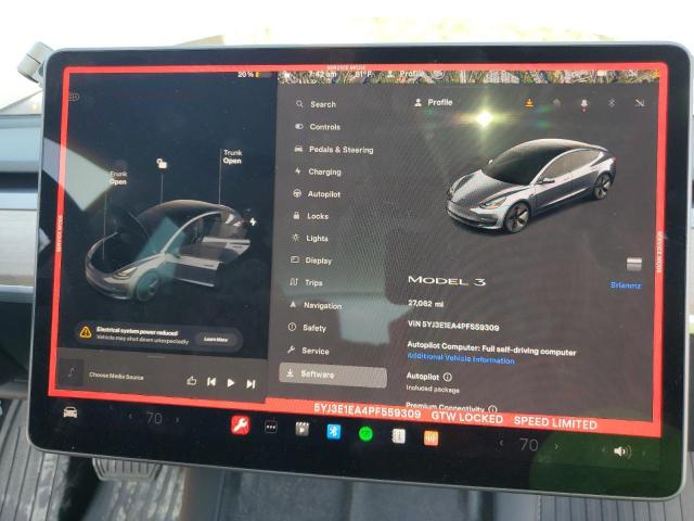 Photo 8 VIN: 5YJ3E1EA4PF559309 - TESLA MODEL 3 