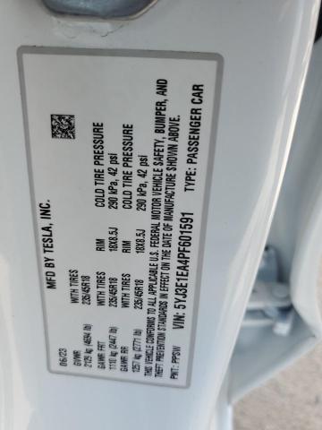 Photo 11 VIN: 5YJ3E1EA4PF601591 - TESLA MODEL 3 