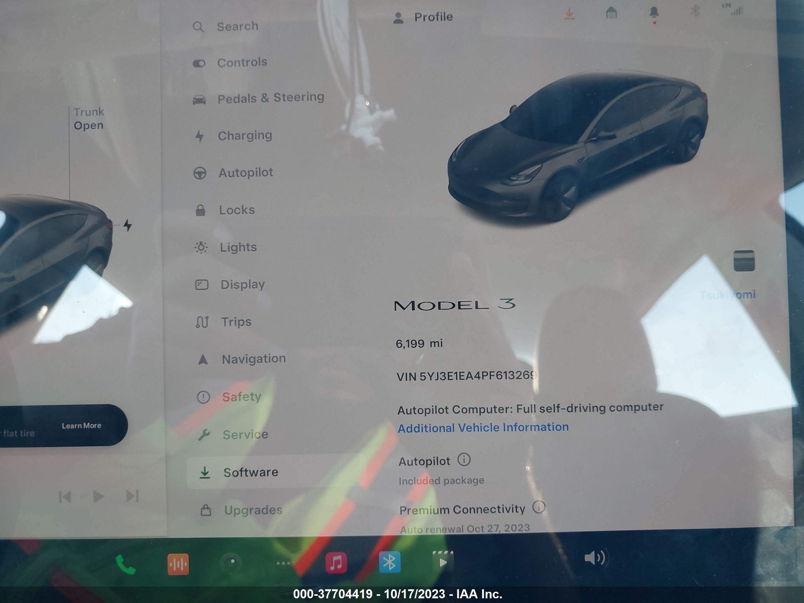 Photo 6 VIN: 5YJ3E1EA4PF613269 - TESLA MODEL 3 