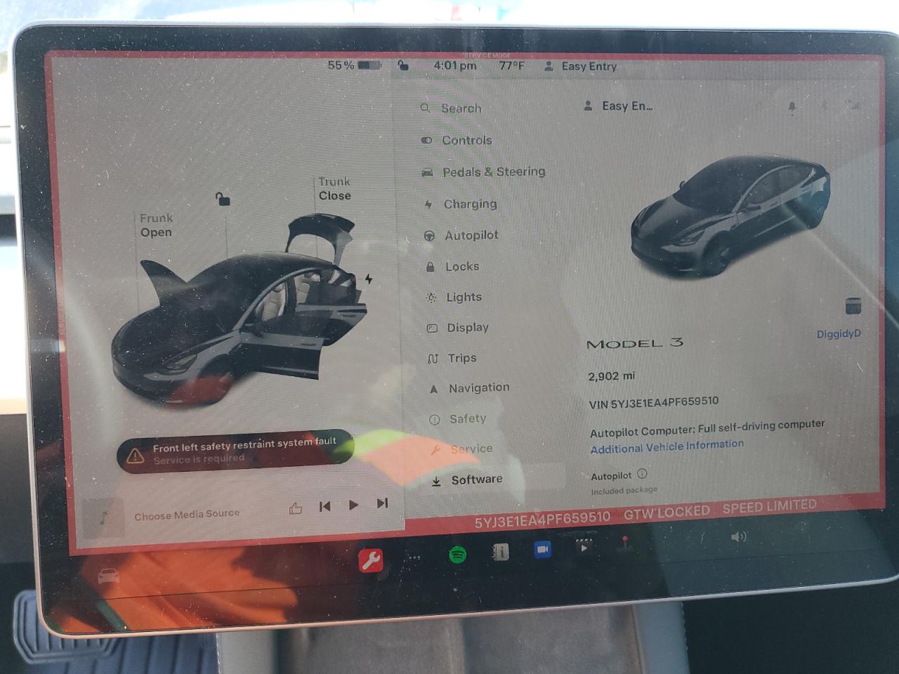 Photo 8 VIN: 5YJ3E1EA4PF659510 - TESLA MODEL 3 