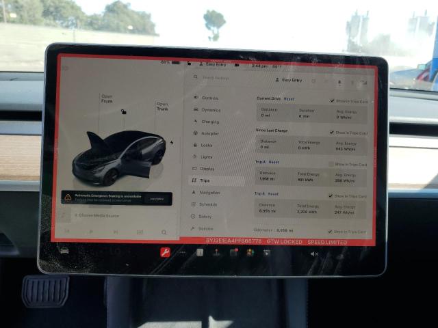 Photo 8 VIN: 5YJ3E1EA4PF666778 - TESLA MODEL 3 