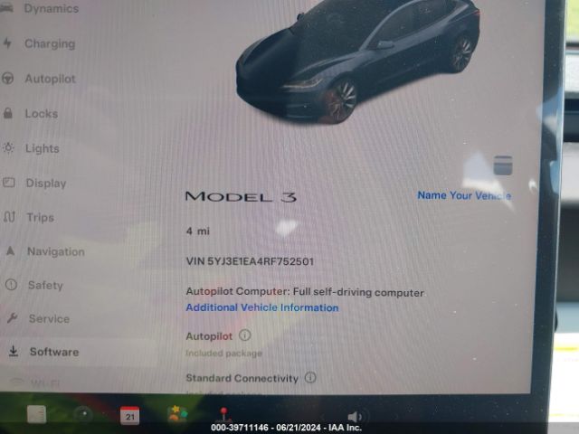 Photo 6 VIN: 5YJ3E1EA4RF752501 - TESLA MODEL 3 