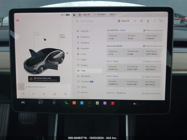 Photo 6 VIN: 5YJ3E1EA5JF048912 - TESLA MODEL 3 