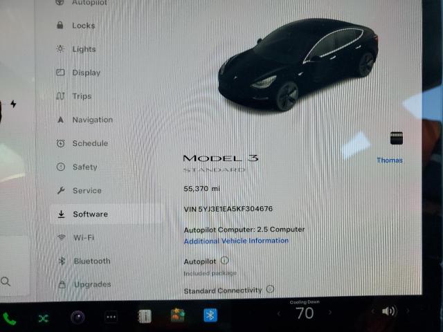 Photo 8 VIN: 5YJ3E1EA5KF304676 - TESLA MODEL 3 